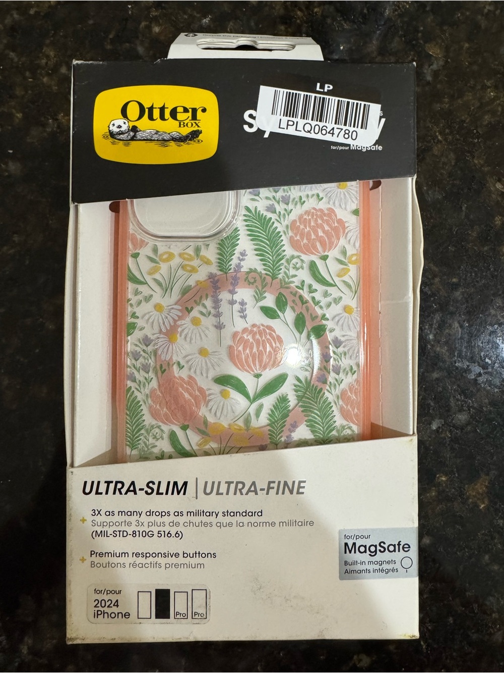 OtterBox Symmetry Series for iPhone 16 Plus - Peachy Bloom